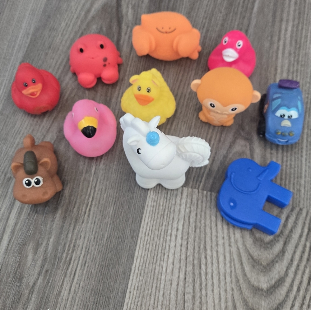 Colorful Animal Rubber Duck Animal Toy Lot